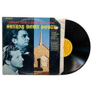 Johnny Cash Sunday Down South Vinyl LP Jerry Lee Lewis Country Rock Sun 119